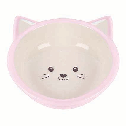 Happy Pet Voerbak Kitten Roze / Creme