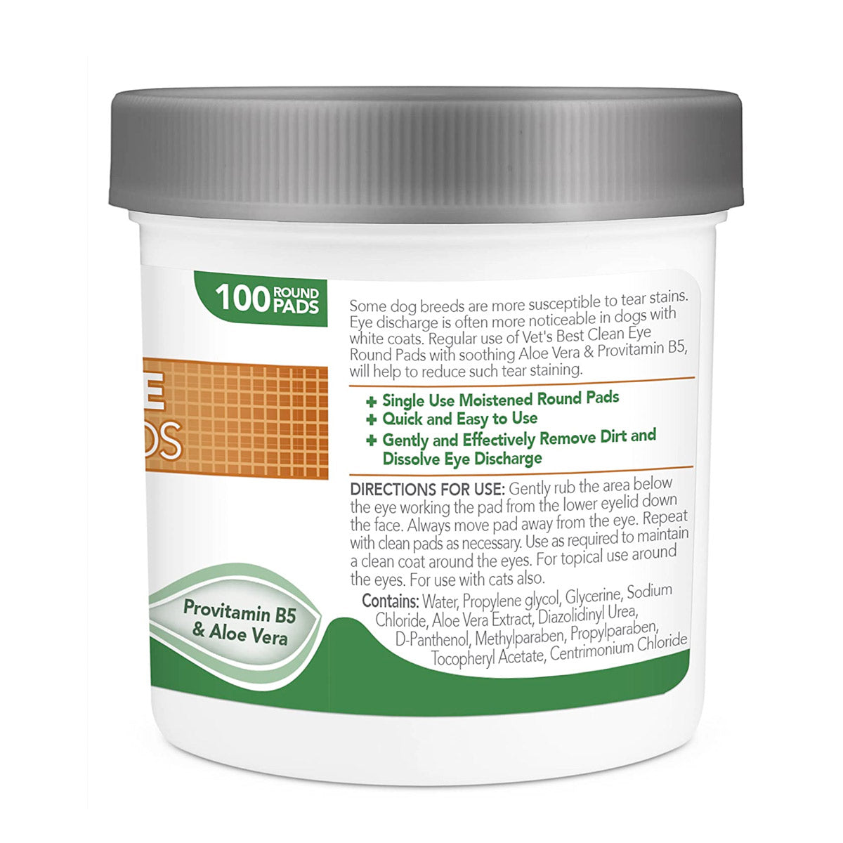 Vets Best Clean Eye Round Pads