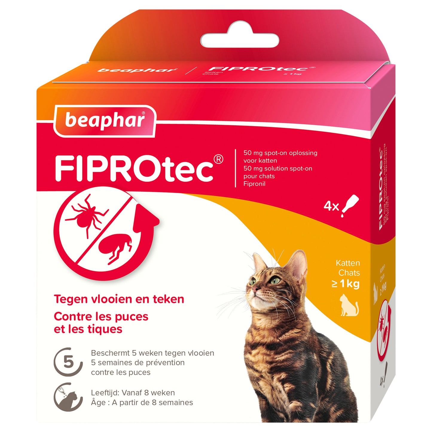 Beaphar Fiprotec Kat Tegen Vlooien & Teken