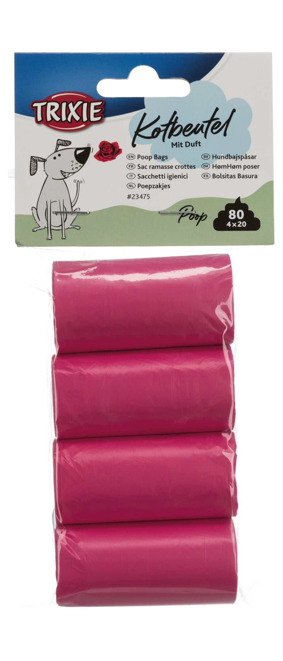 Trixie Hondenpoepzakjes Rozengeur Roze