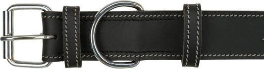 Trixie Halsband Hond Rustic Vetleer Heartbeat Zwart