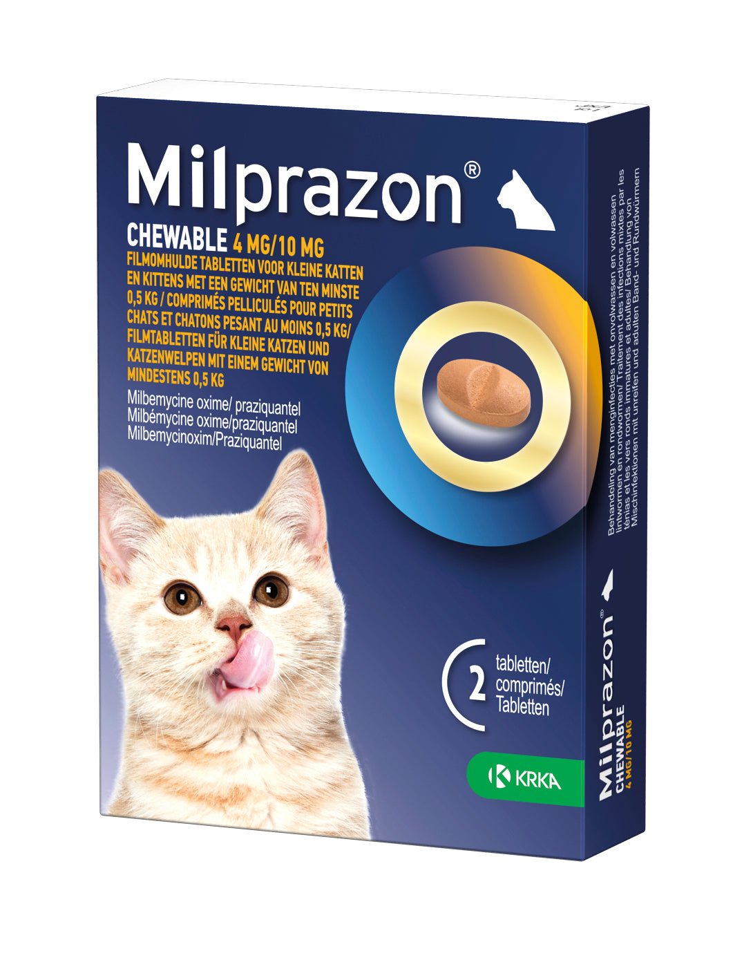 Krka Milprazon Kauwtabletten Ontwormingstabletten Kat