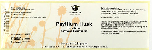 De Groene Os Psyllium Husk Hond / Kat