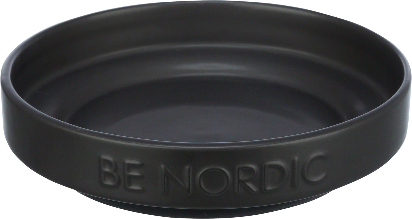 Trixie Be Nordic Voerbak Kat Keramiek / Rubber Zwart