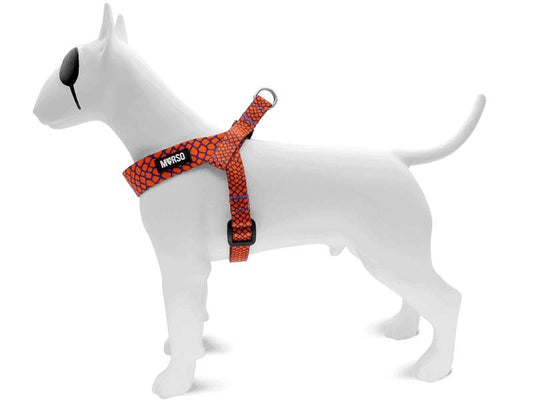 Morso Mini Hondentuig Verstelbaar Gerecycled Urban Lizard Rood