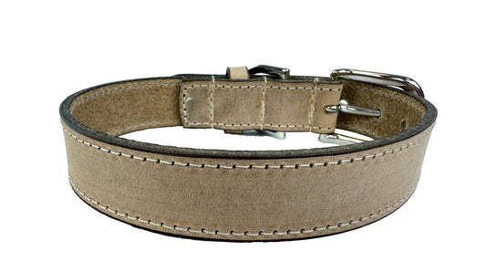Sazzz Halsband Hond Nomad Vintage Leer Beige