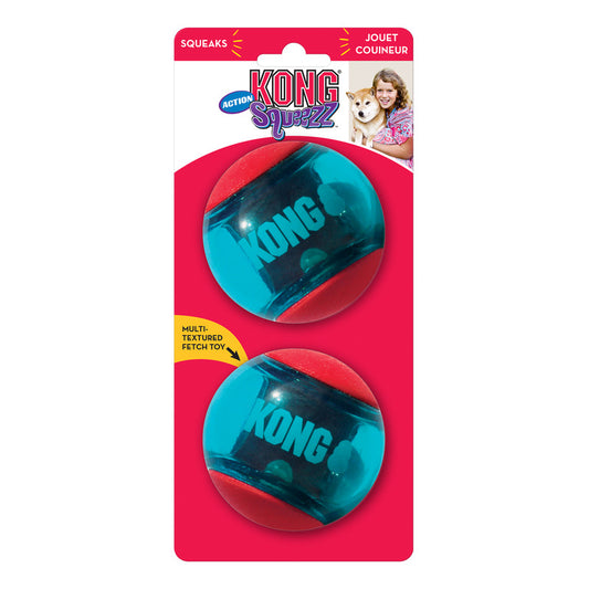 Kong Squeezz Action Bal Rood