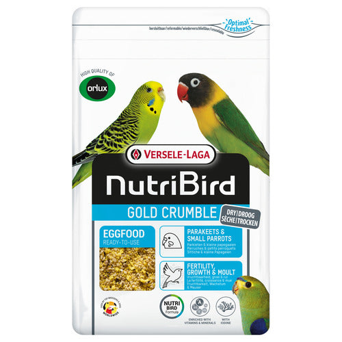 Nutribird Gold Crumble Droog Eivoer Parkieten / Kleine Papegaaien