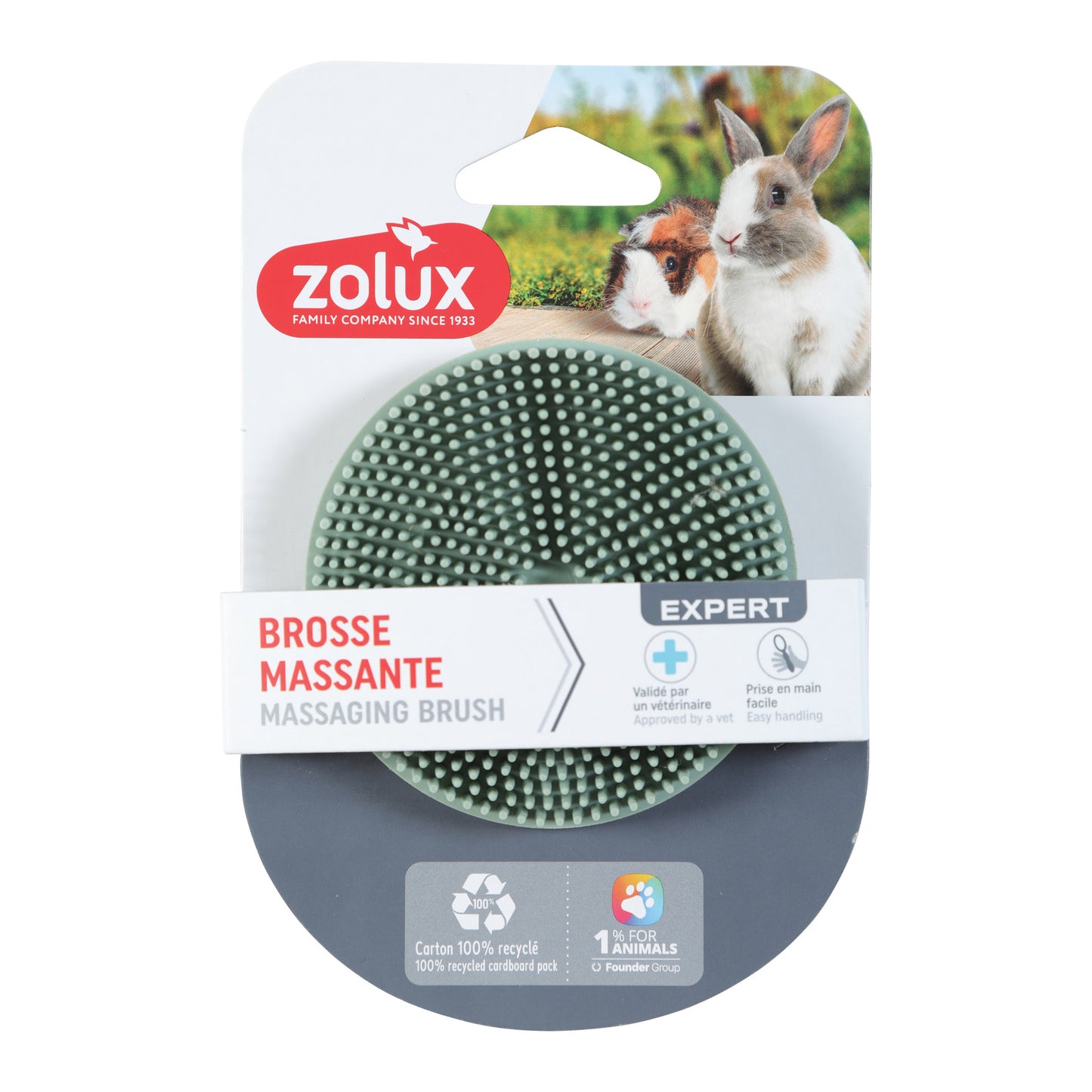 Zolux Rubber Borstel Knaagdier
