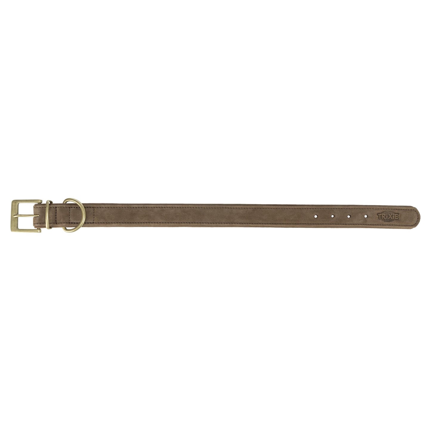 Trixie Halsband Hond Pure Leer Bruin