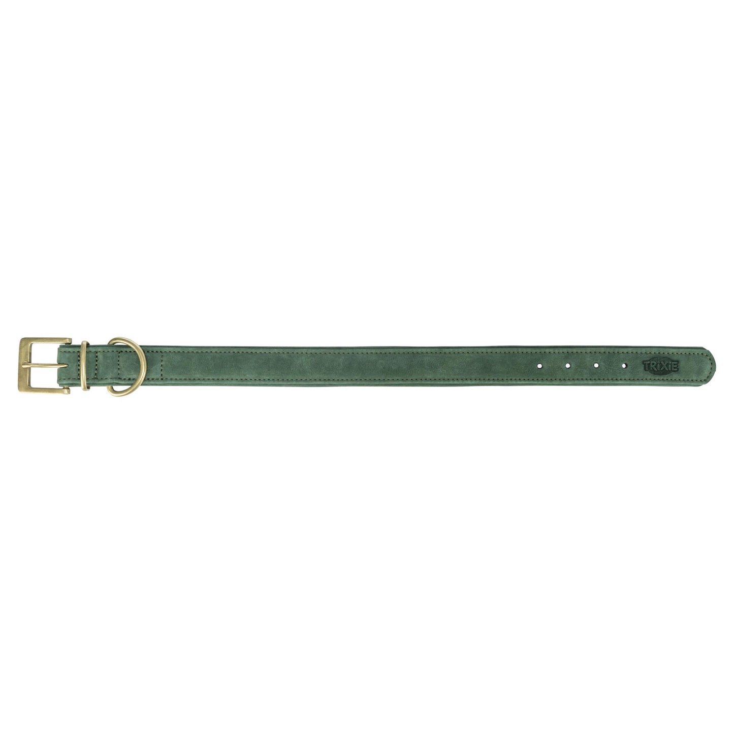 Trixie Halsband Hond Pure Leer Saliegroen