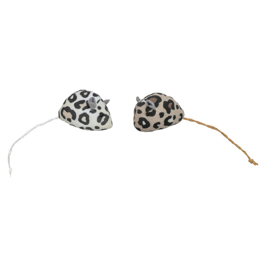 Trixie Pluche Muis Panterprint Met Kattenkruid / Catnip Assorti