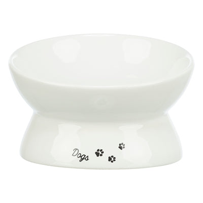 Trixie Voerbak / Drinkbak Dogs Keramiek Verhoogd Wit
