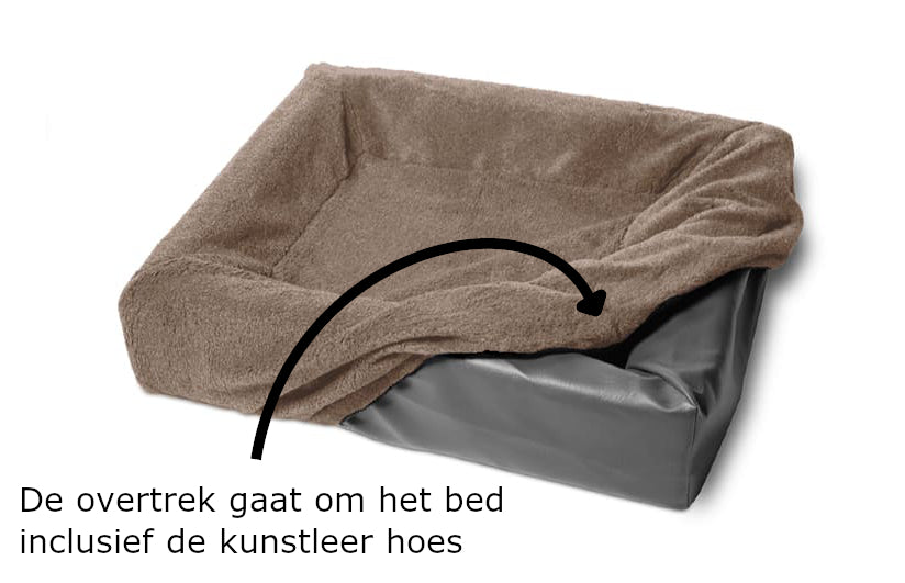 Bia Bed Fleece Hoes Hondenmand Taupe