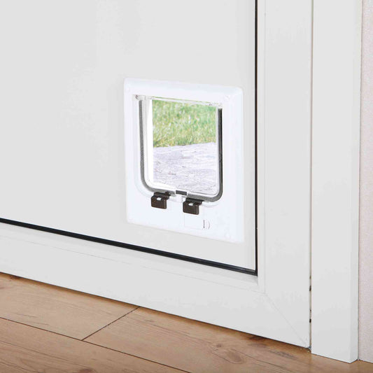 Trixie 4-Weg Kattenluik Elektromagnetisch Wit