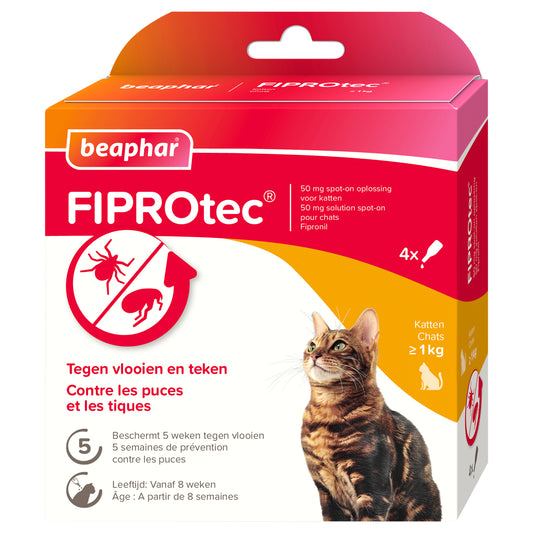 Beaphar Fiprotec Kat Tegen Vlooien & Teken