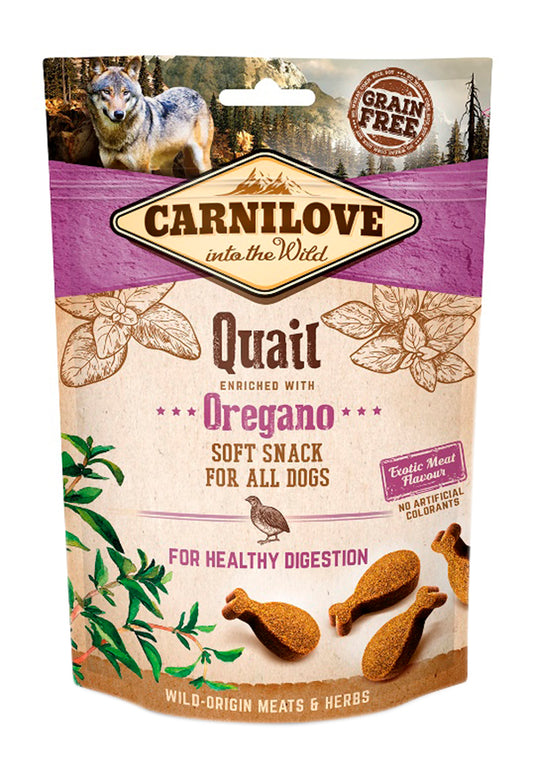 Carnilove Soft Snack Kwartel / Oregano