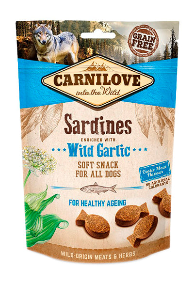 Carnilove Soft Snack Sardines / Wilde Knoflook