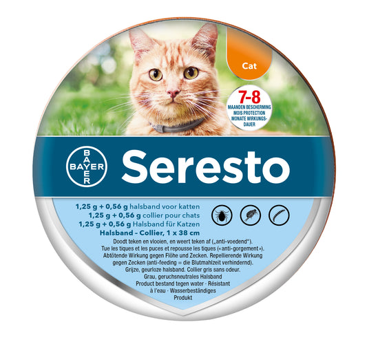 Bayer Seresto Teken- En Vlooienband Kat