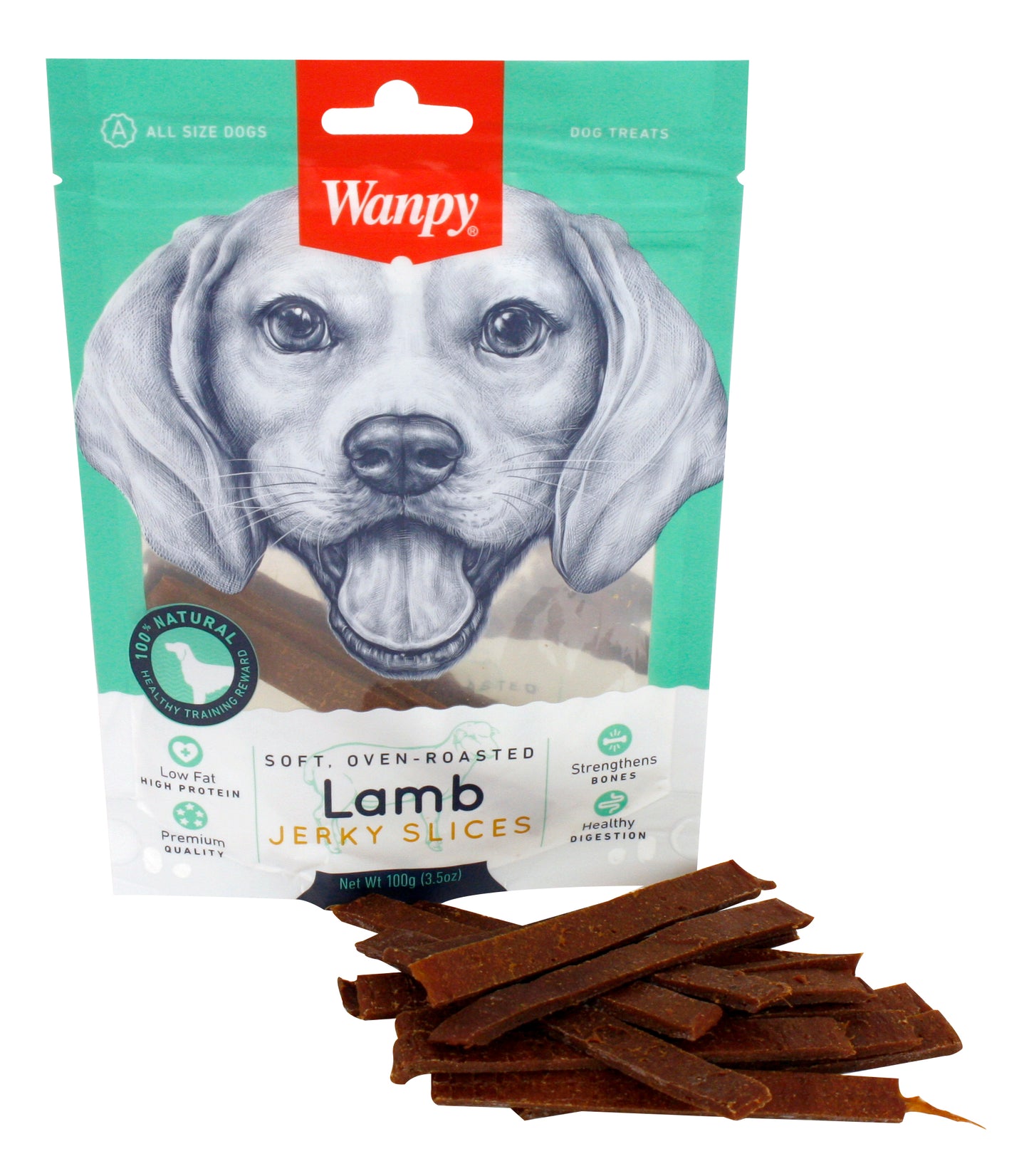 Wanpy Soft Oven-Roasted Lamb Jerky Slices