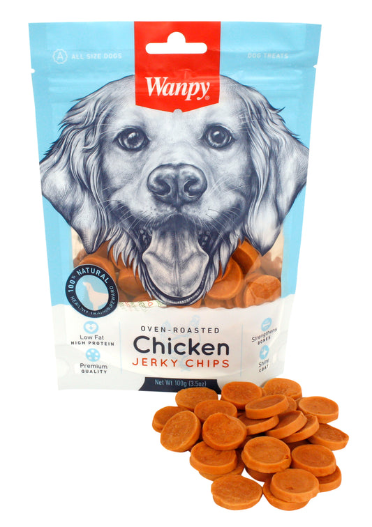 Wanpy Oven-Roasted Chicken Jerky Chips