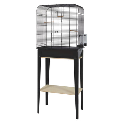 Zolux Vogelkooi Chic Loft Met Meubel Zwart