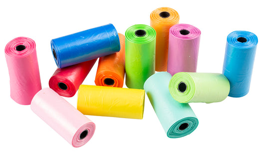Merkloos Poopi-Dog Poepzakjes Regenboog Kleuren