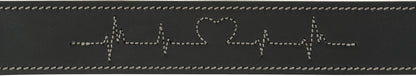 Trixie Halsband Hond Rustic Vetleer Heartbeat Zwart