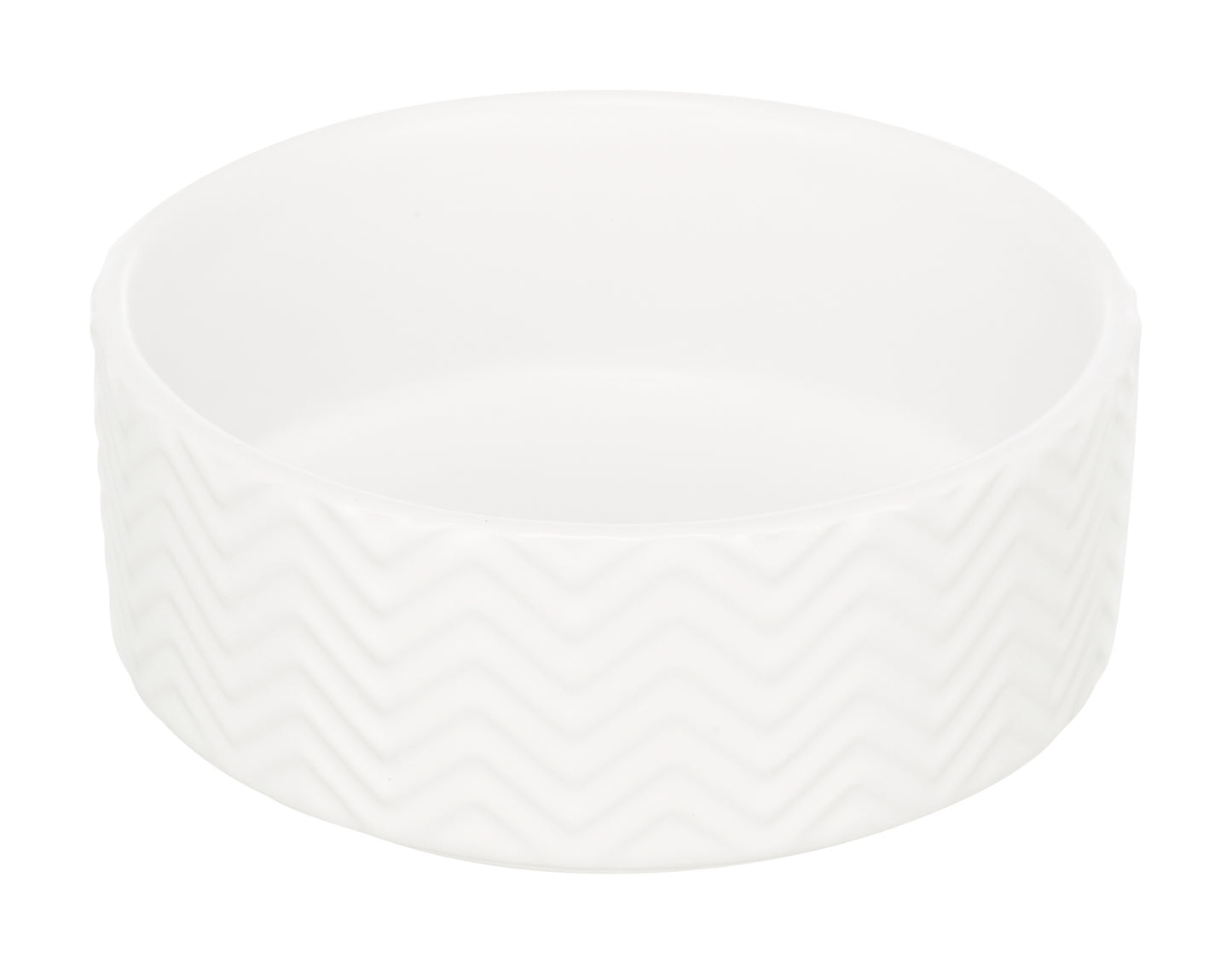 Trixie Voerbak / Drinkbak Wave Keramiek Wit