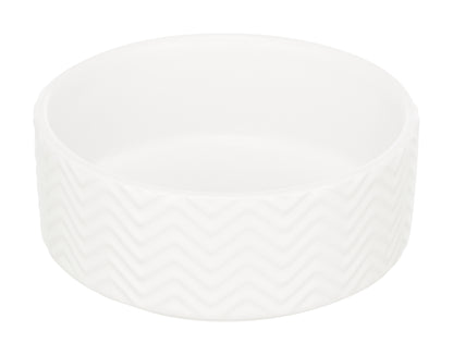 Trixie Voerbak / Drinkbak Wave Keramiek Wit