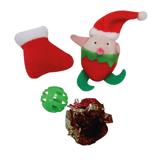 Croci Xmas Cat Lolly Met Speelgoed
