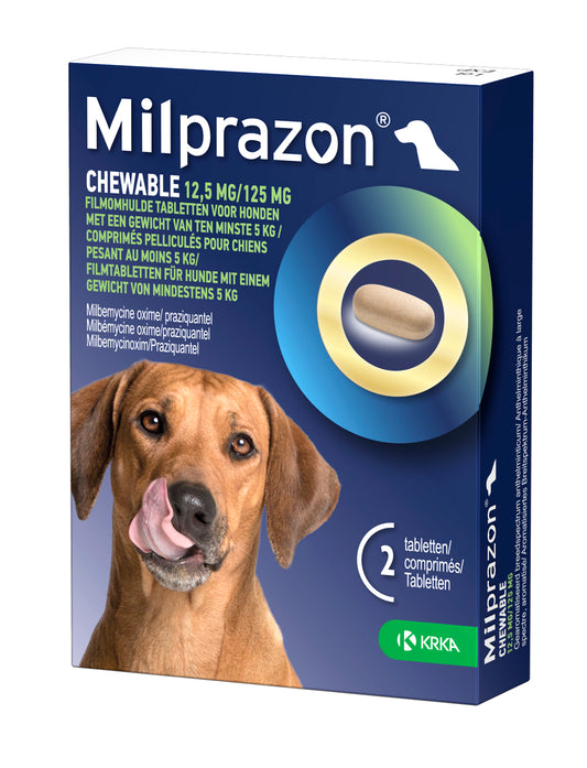 Krka Milprazon Kauwtabletten Ontwormingstabletten Hond