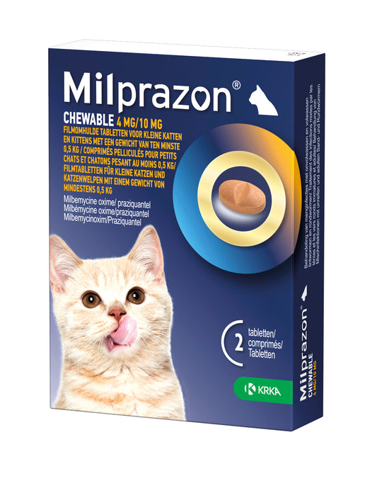 Krka Milprazon Kauwtabletten Ontwormingstabletten Kat