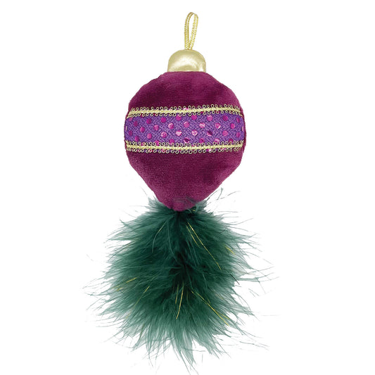 Happy Pet Gemstone Forest Kerstornament Met Catnip