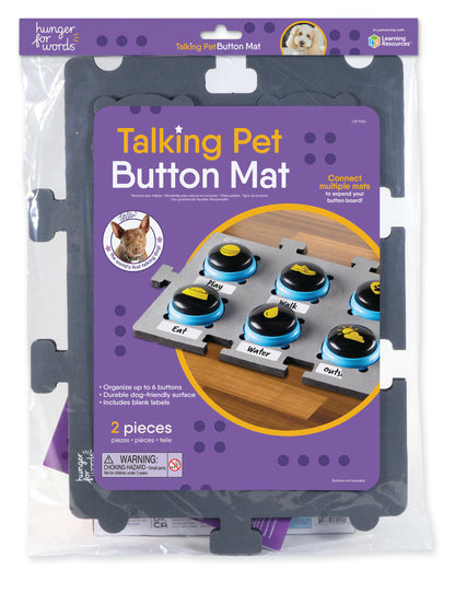 Hunger For Words Talking Pet Button Mat