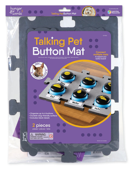 Hunger For Words Talking Pet Button Mat