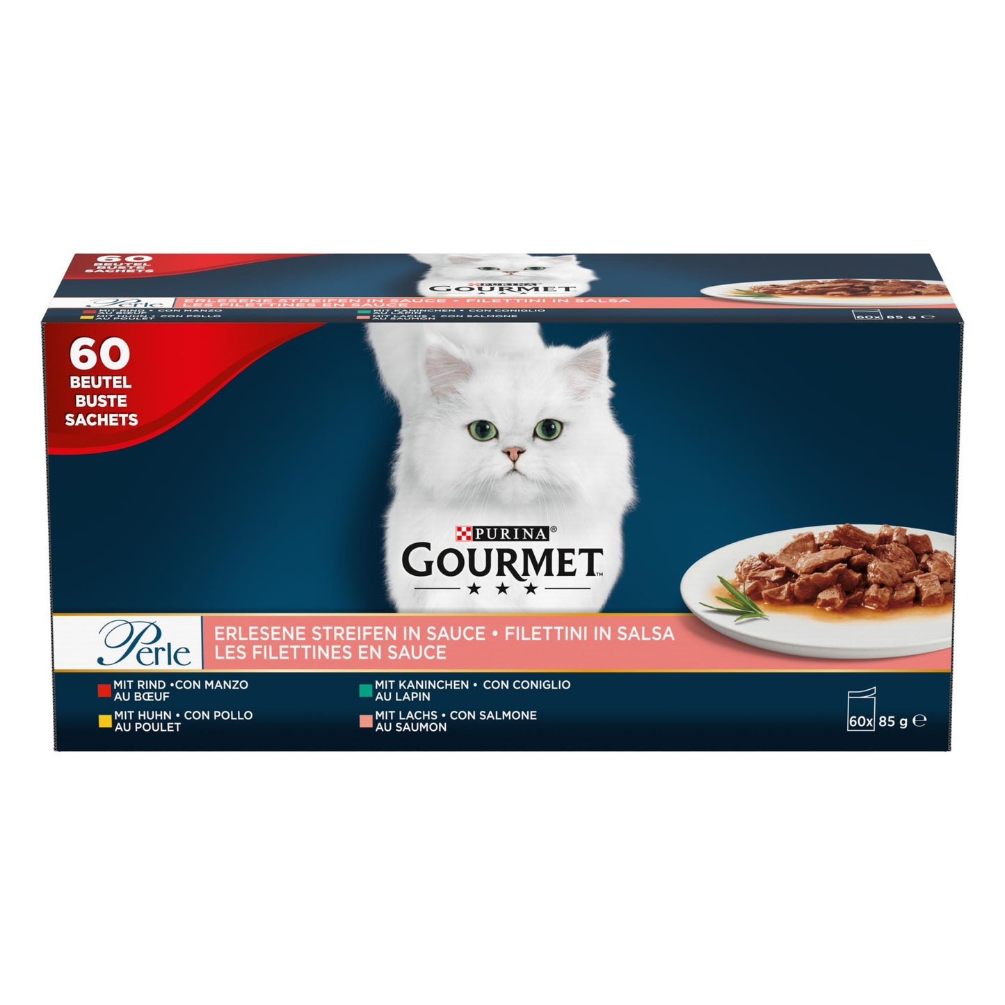Gourmet Perle Mini Filets In Saus Kip / Konijn / Rund / Zalm