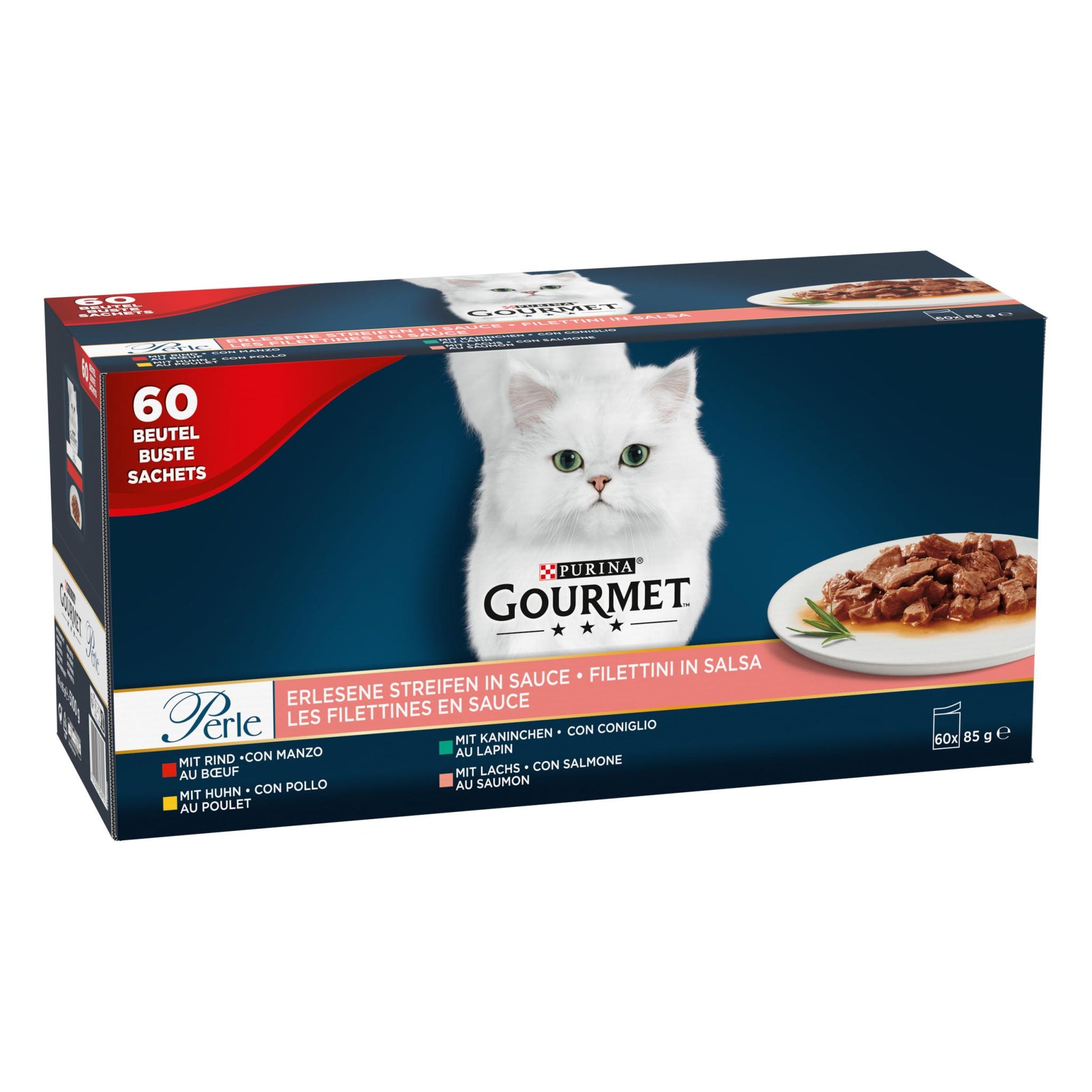 Gourmet Perle Mini Filets In Saus Kip / Konijn / Rund / Zalm