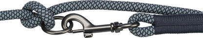 Trixie Soft Rope Hondenriem Verstelbaar Zwart / Grijs