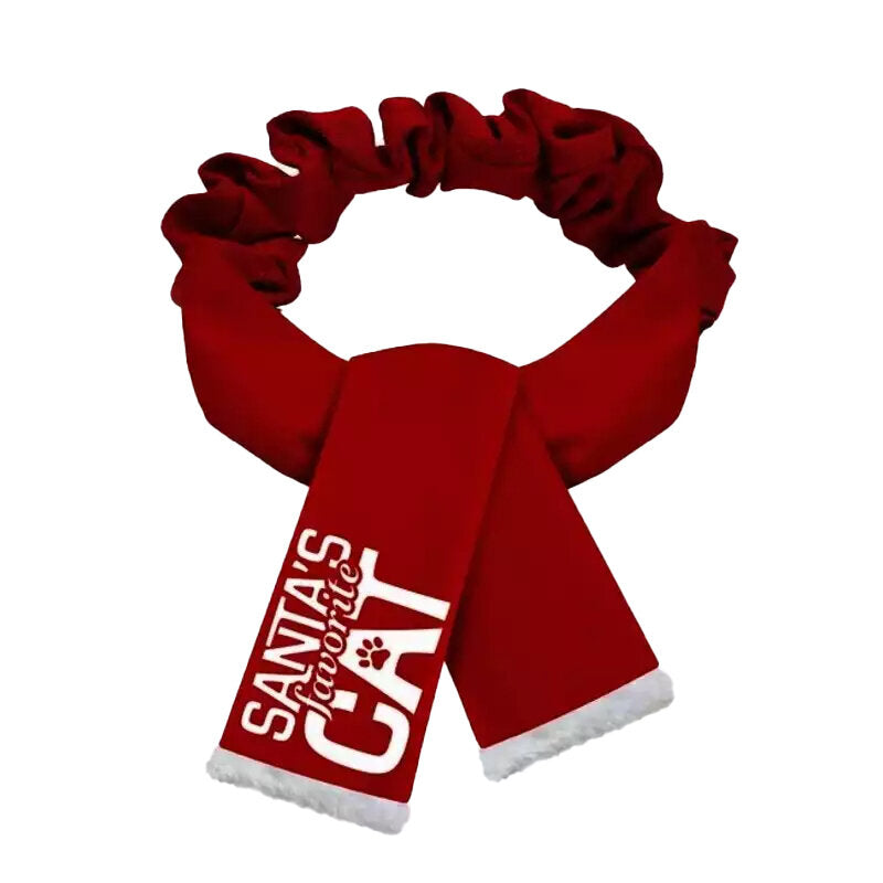 Plenty Gifts Kerst Sjaal Santa's Favorite Cat Rood