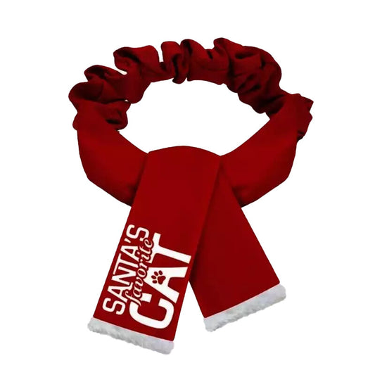 Plenty Gifts Kerst Sjaal Santa's Favorite Cat Rood