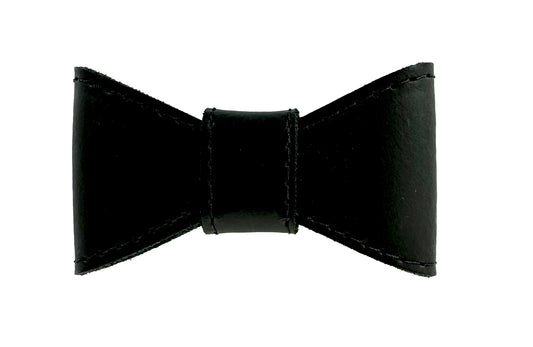 Sazzz Vlinderstrik Glamper Classic Leer Zwart