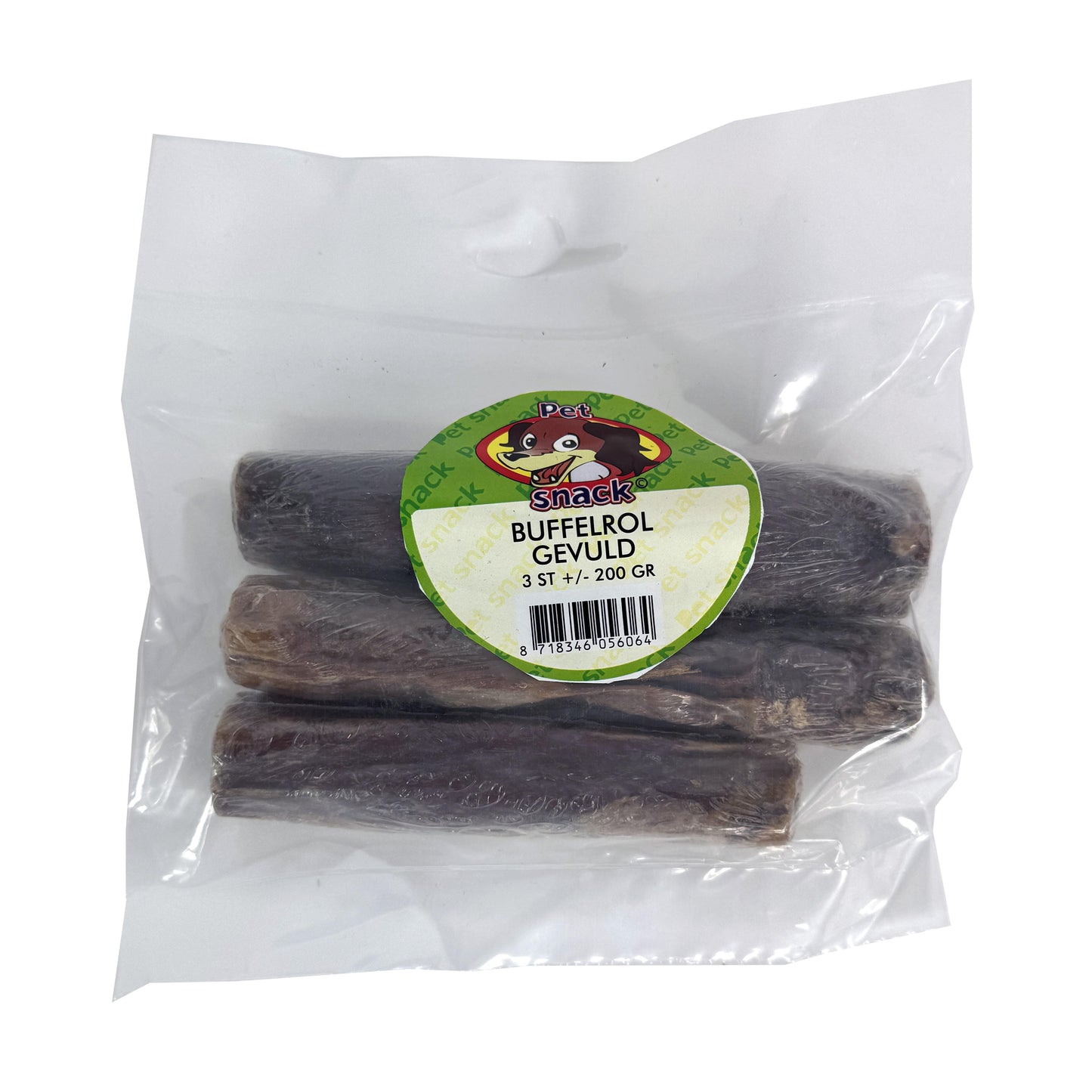 Petsnack Buffelrol Gevuld