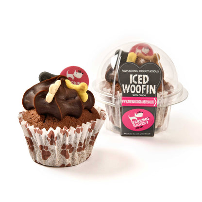 The Barking Bakery Vanilla Woofin Met Carob Glazuur