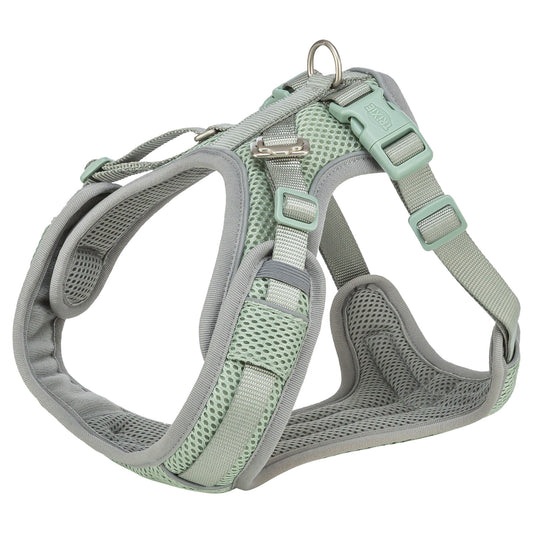 Trixie Hondentuig Premium Flexmesh Brede Borst Saliegroen