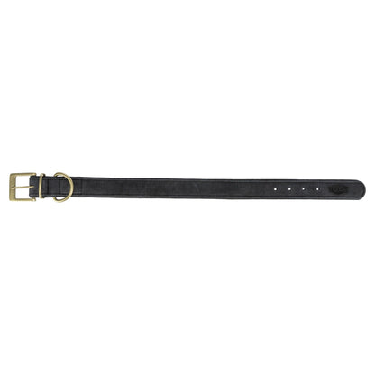 Trixie Halsband Hond Pure Leer Zwart