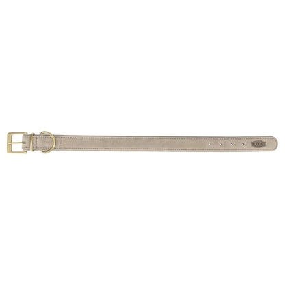 Trixie Halsband Hond Pure Leer Lichtgrijs