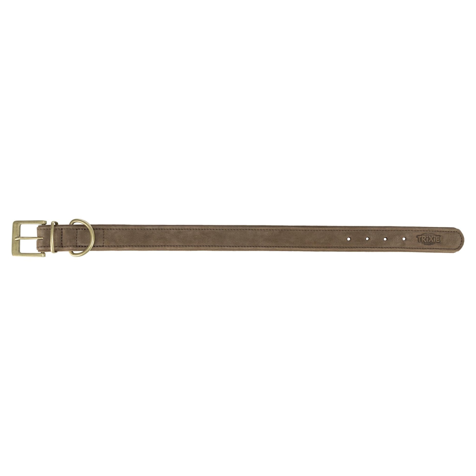 Trixie Halsband Hond Pure Leer Bruin