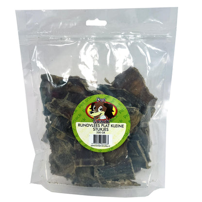 Petsnack Rundvlees Plat Kleine Stukjes