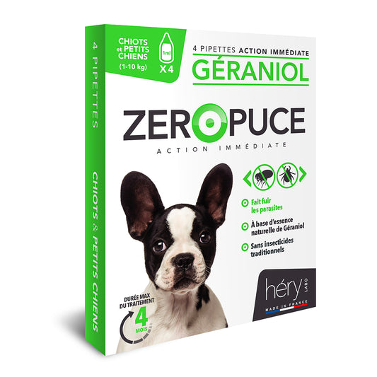 Hery Zeropuce Vlooiendruppels Hond Geraniol Zonder Chemicalien